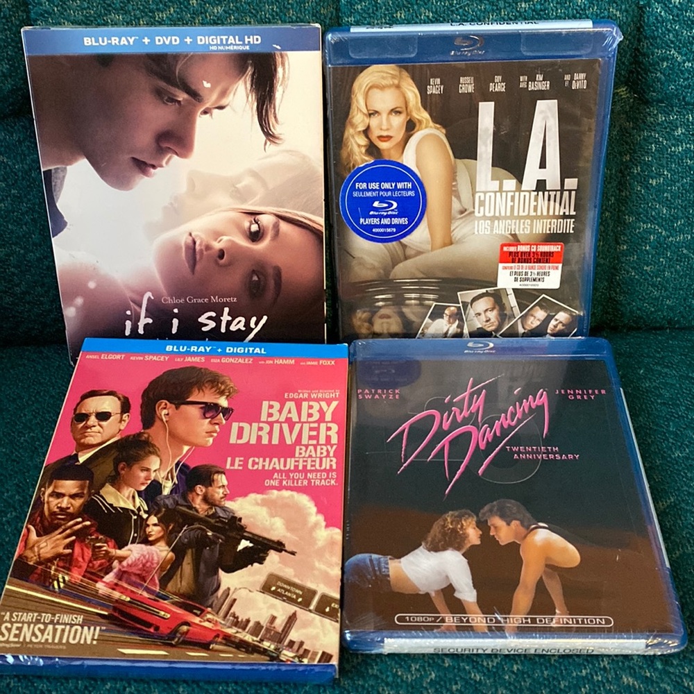 4 sealed Blu-Ray movie
